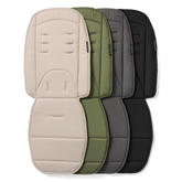 Sand, Fern, Slat Grey and Black Luxe Liners NudeFibre on a white background