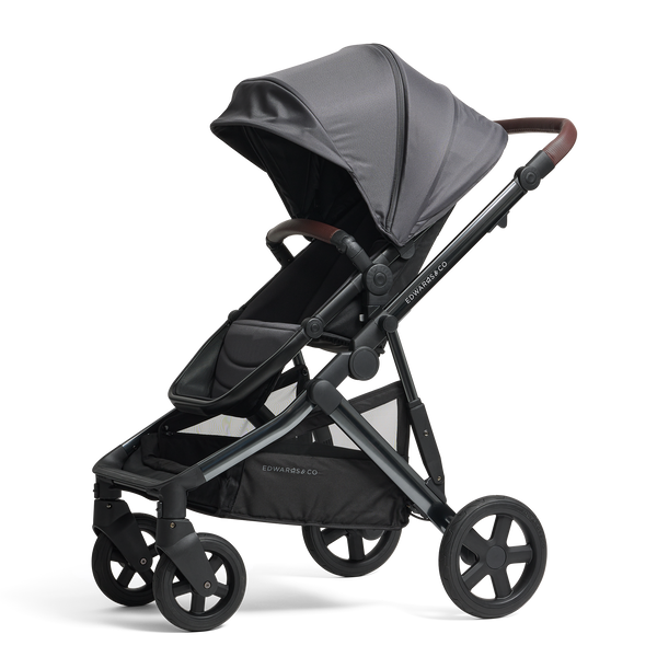 edwards and co travel stroller Olive Double Pram - Adaptable and Luxurious