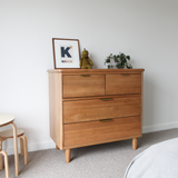 George Dresser - Natural Oak / Brass Pulls