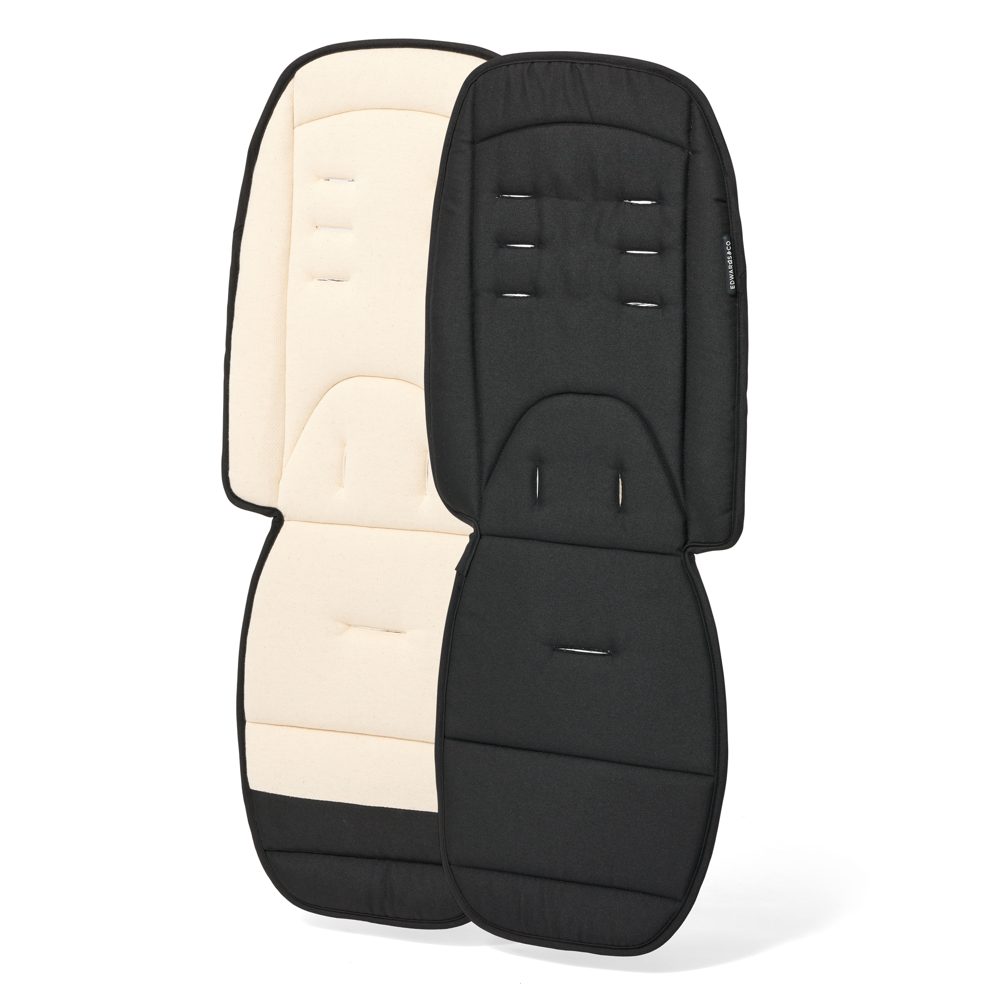 Black and beige Luxe Liner NudeFibre on a white background